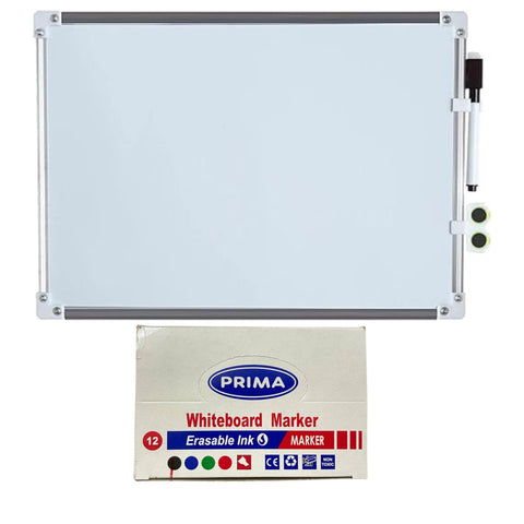 Whiteboard 25x35cm+Pack of Blue Prima whiteboard