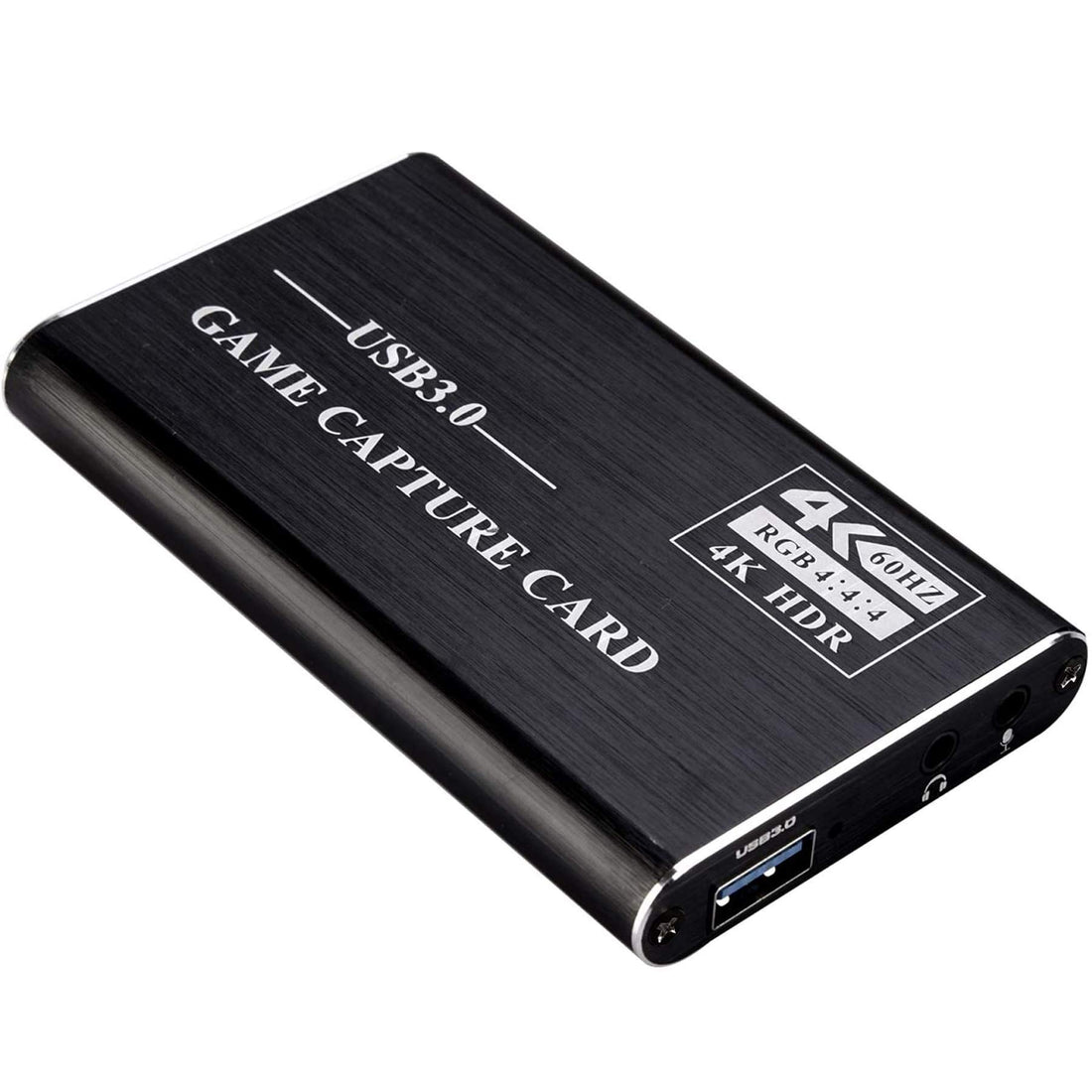 Game Capture Card USB 3.0 with 3.5mm Jack Ports for Audio Input and Output, Video Live Stream and Record in 1080P for PlayStation 4/Xbox One/OBS/Nintendo Switch/PC/Mac