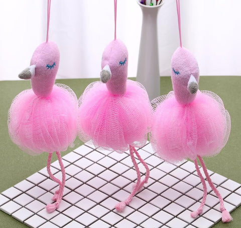 "Flamingo Silk Bath Loofah - Discover Body Softness with a Sophisticated Aesthetic" - Generic