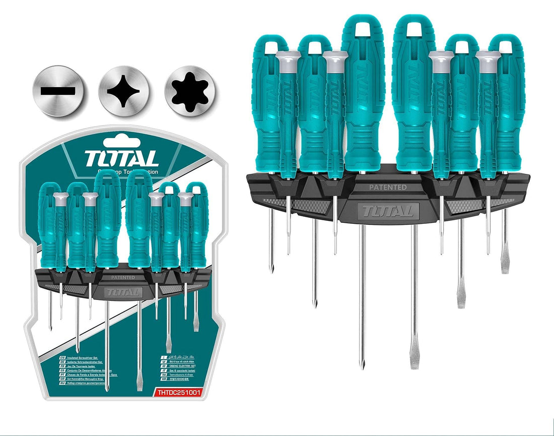 Total THTDC251001 10 Piece Screwdriver Set