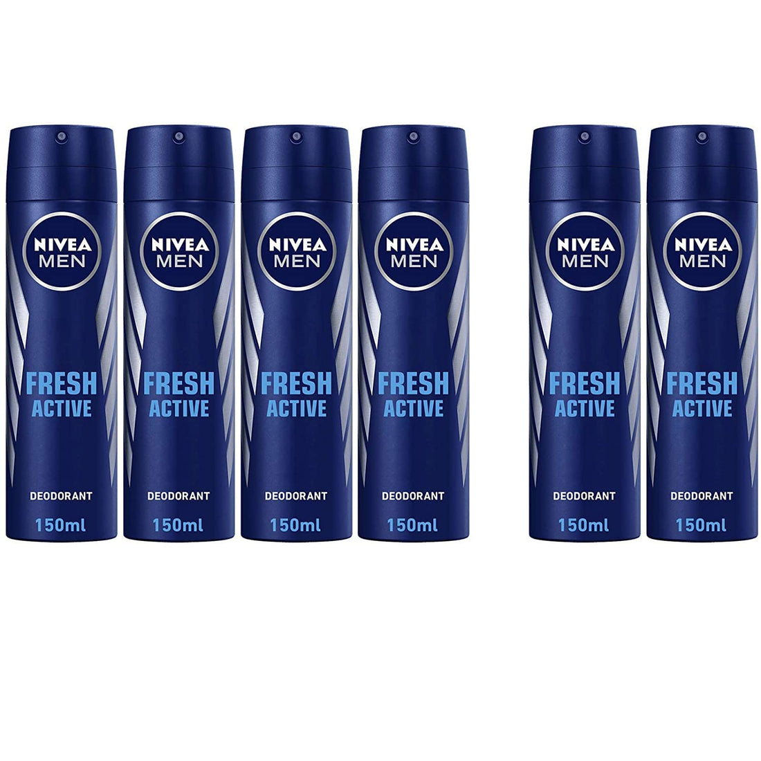 NNIVEA, MEN, Deodorant, Fresh Active, Spray, 150ml 4+2 free