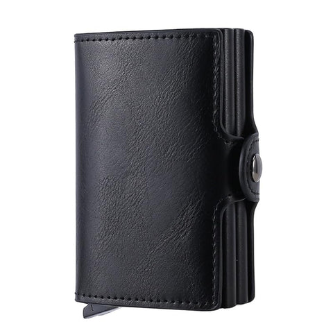 Men?s Auto Pop-Up RFID Card Holder, Scratch Resistant Slim Credit Card Case, Smooth Pop-Up Mechanism for Front Pocket, Fits Daily/Business Trips, Anti-Theft & Easy to Clean