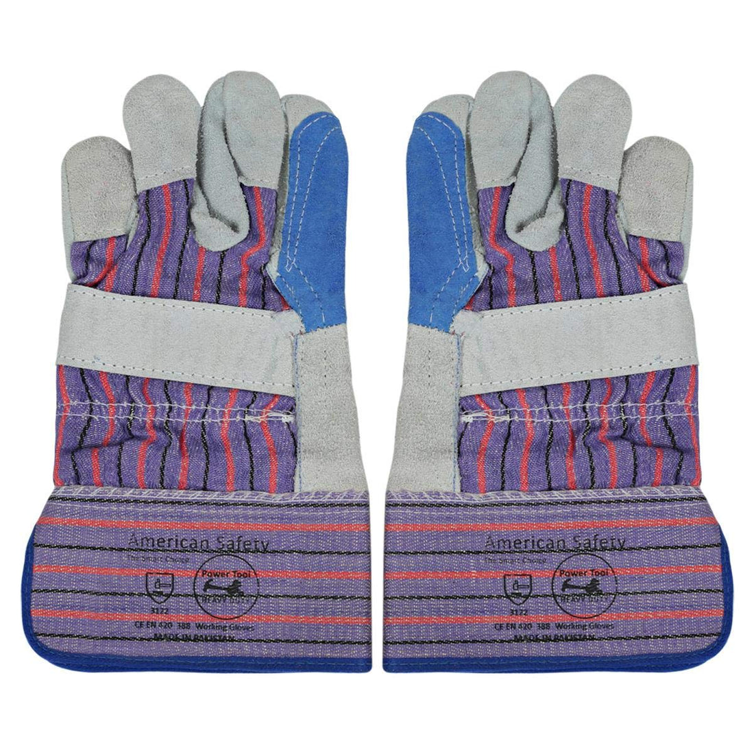 American Safety Full Palm Gloves - Multi Color