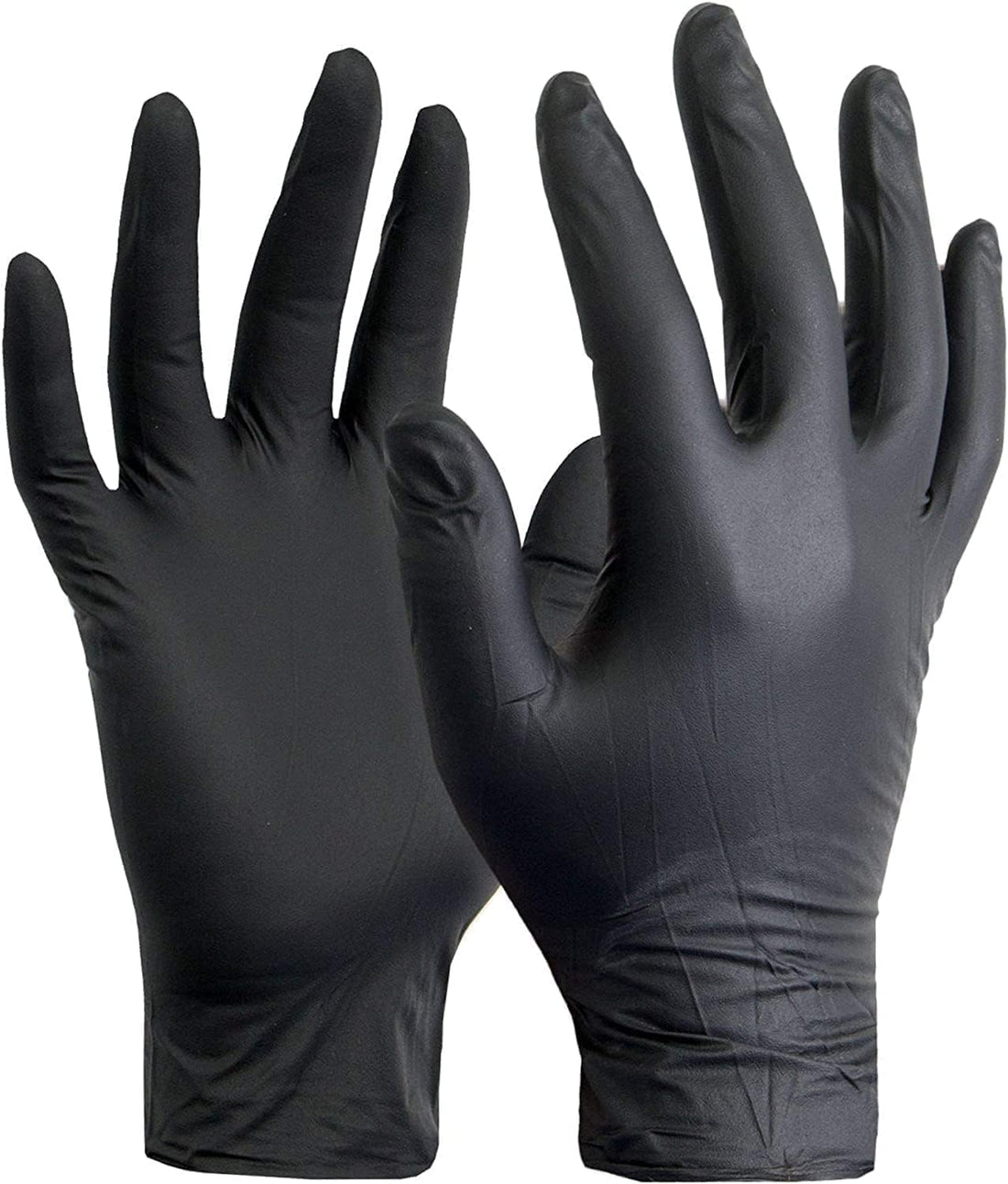 Black Nitrile Gloves, Small Size, 100 Pieces, Made in Malaysia