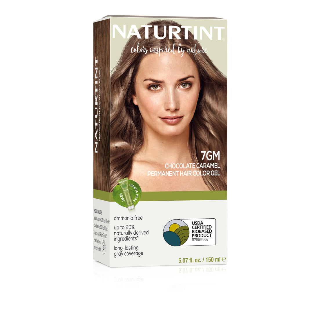 Naturtint Permanent Hair Color 7GM (Formerly 7.7) Chocolate Caramel (Pack of 1), Ammonia Free, Vegan, Cruelty Free, up to 100% Gray Coverage, Long Lasting Results (Packaging may vary)