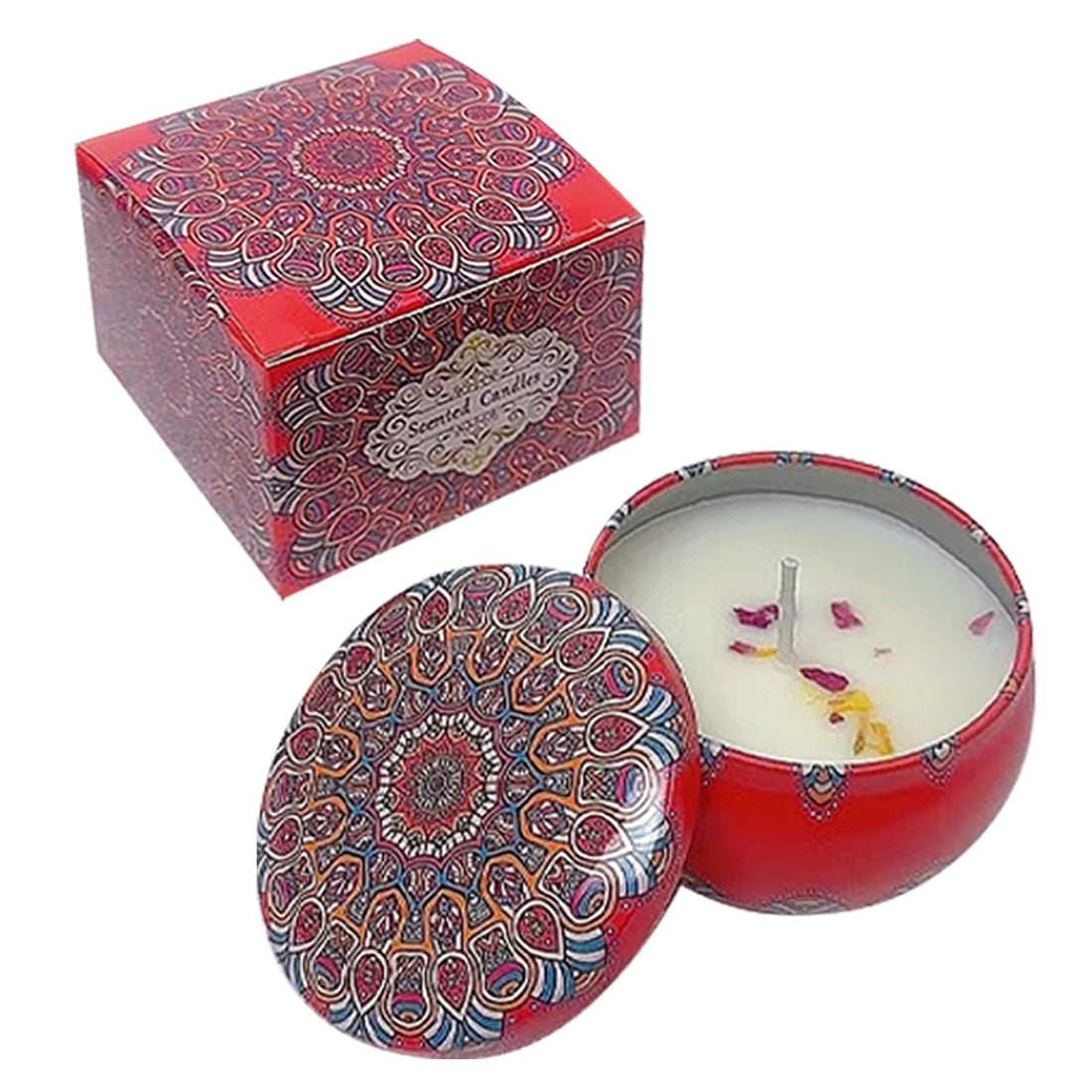 1 Pack Scented Candles Gift Set, Aromatherapy Candle, Candles for Home Scented, Ideal for Birthday, Christmas, Thanksgiving, Mother's Day Gifts for Women, Rose Flavor