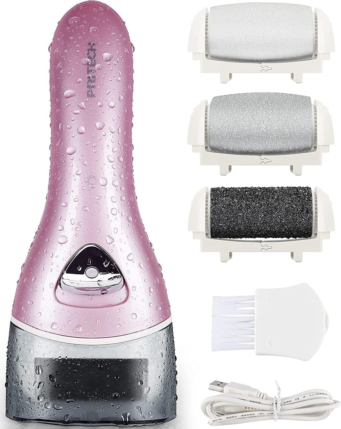 Electric Feet Callus Removers Rechargeable,Portable Electronic Foot File Pedicure Tools, Electric Callus Remover Kit,Professional Pedi Feet Care Perfect for Dead,Hard Cracked Dry Skin