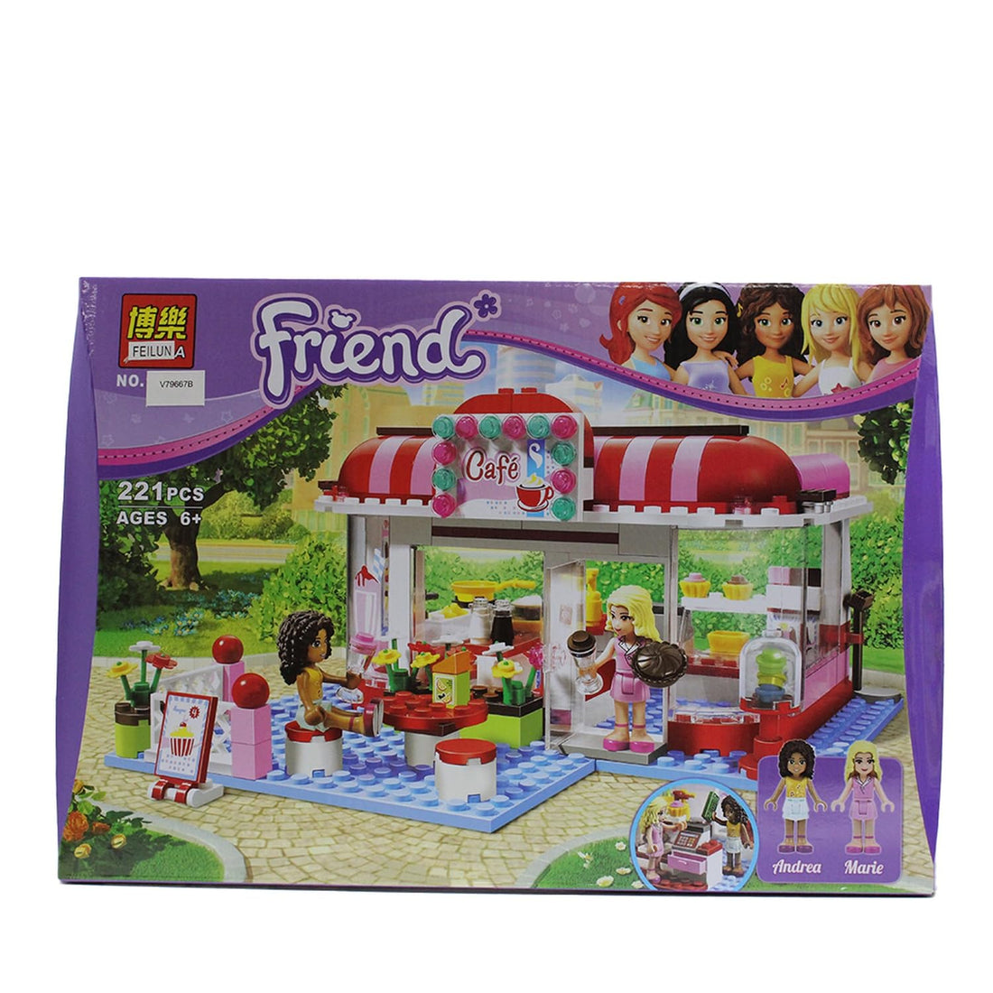 Friend Café Building Blocks Toy Set 221PCS