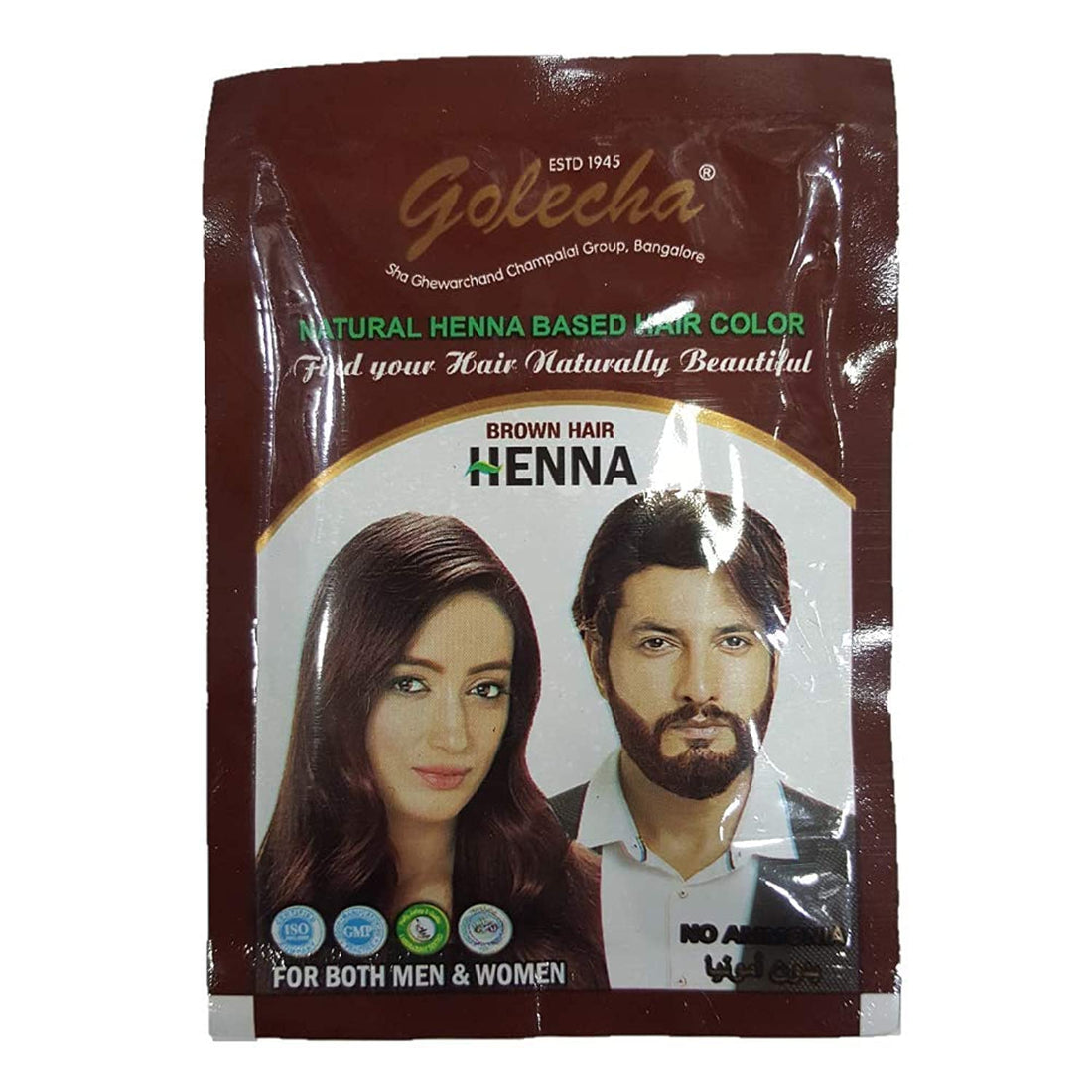 Henna hair golecha Brown-