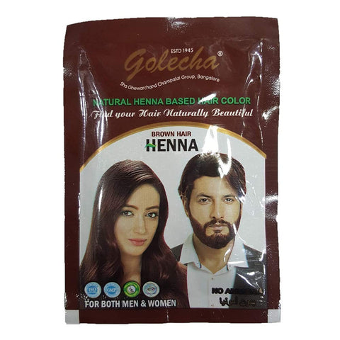 Henna hair golecha Brown-