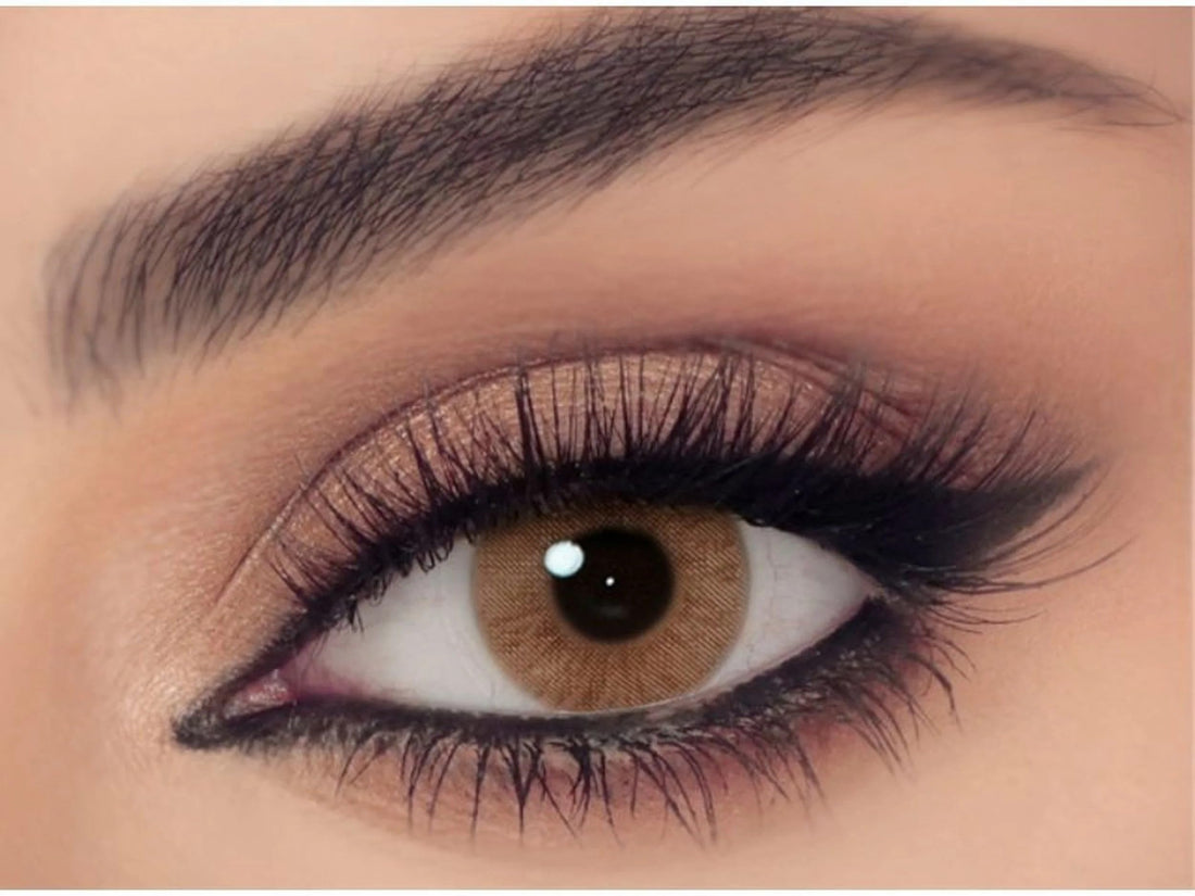 Happy Vision Unisex Stylish Comfortable Fit Clear Vision Contact Lenses Perfect for Daily Wear - Hazel Wood color, Power: 0 from Celena