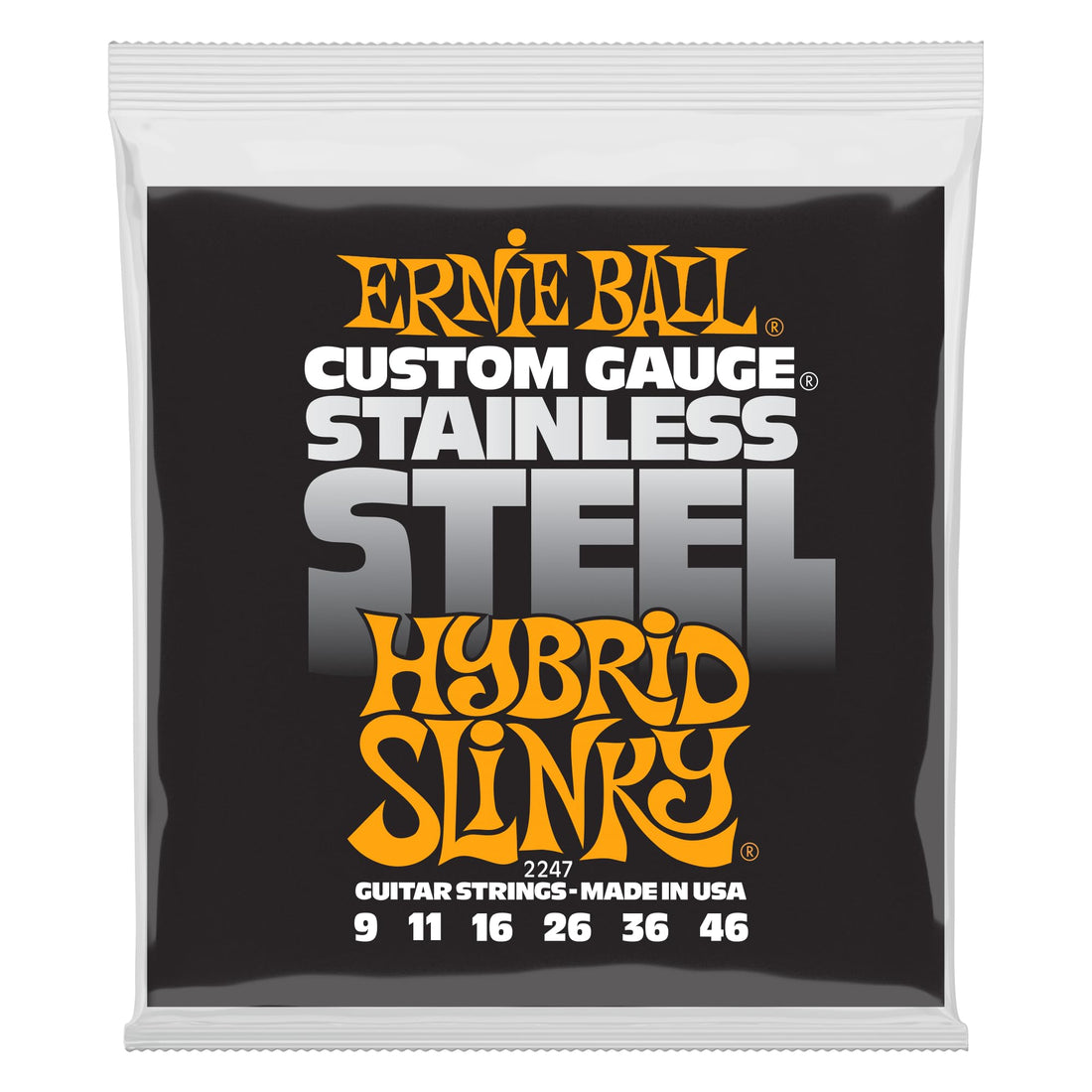 Ernie Ball P02247 Stainless Steel Hybrid Slinky Set, .009 - .046