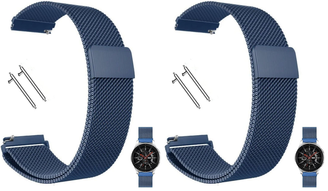 Magnetic Bands Compatible with Samsung Galaxy Watch 4 Band 40mm 44mm, Galaxy Watch 4 Classic Band 42mm 46mm, 20mm Quick Release Stainless Steel Replacement Sport Strap for Galaxy Watch 4 Women Men