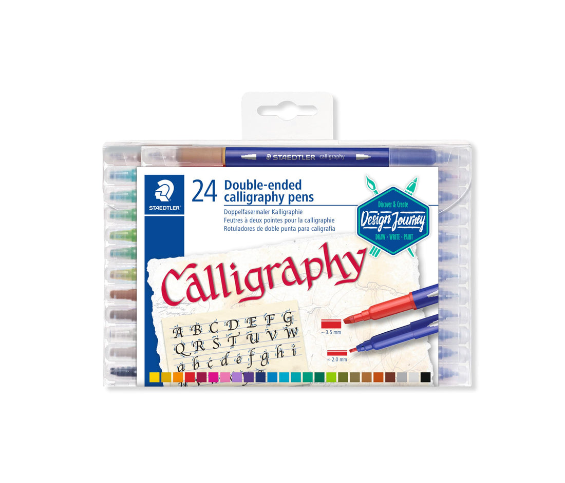 Staedtler double-ended calligraphy pens - 24 colors