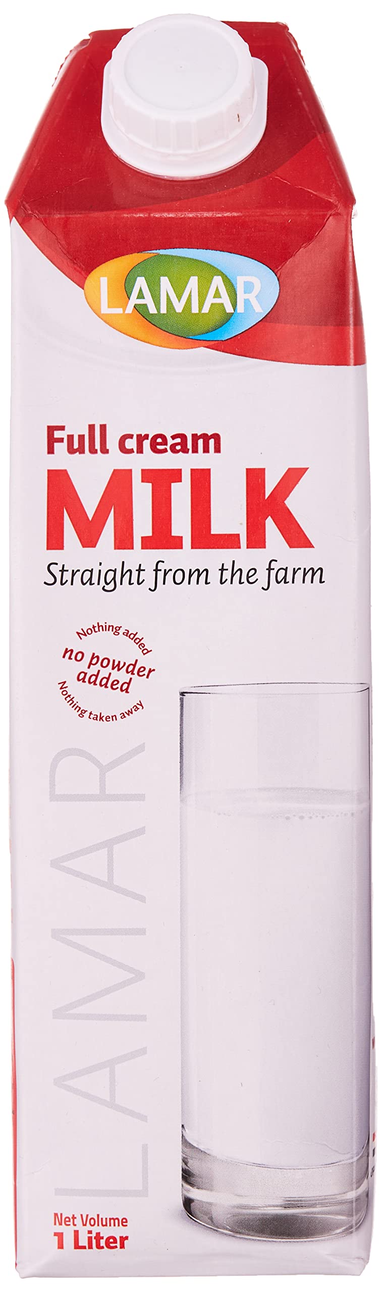 Lamar full fat milk - 1 liter (Pack of 6)