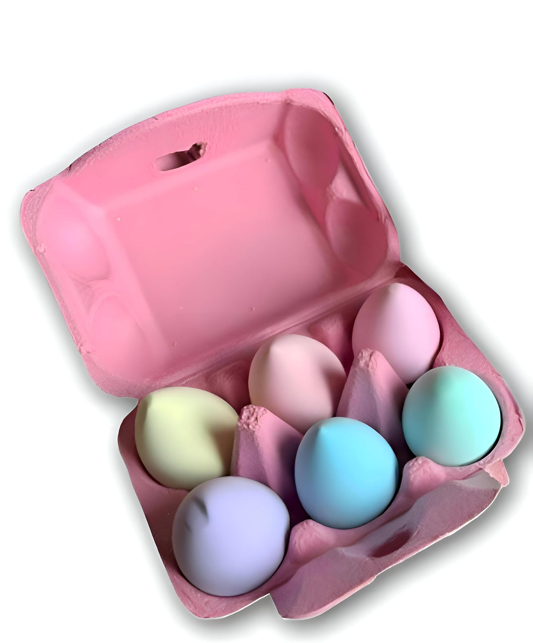 Beauty Blender Sponges - 6 Egg-Formed Pads for Seamless Makeup Application - Soft, Non-Toxic, Ideal for Foundation and Concealer