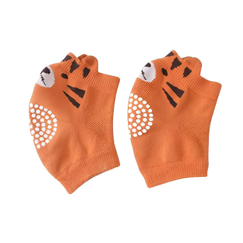 Crawling Pads - Soft Cotton and Polyester Baby Knee Protectors with Cute Animal Design for Infants 0-3 Years Unisex Size 8x11 cm