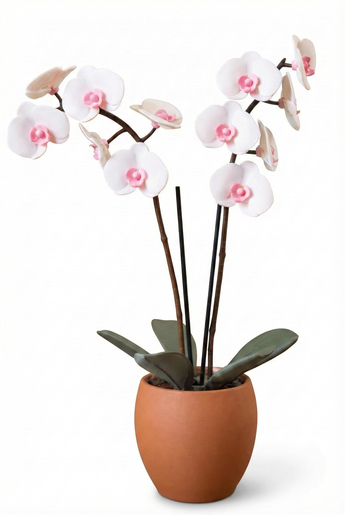 2-in-1 Aromatic Orchid Oil Diffuser & Incense Holder - Artificial Flower Home Decor with Interactive Spinning Leaves - Aromatherapy Reed Diffuser for Living Room, Bedroom & Office