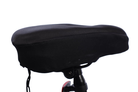Bike Seat Bicycle Saddle For Women Men, Padded Bike Seat With Memory Foam Padded Leather, Waterproof Wide Bike Saddle With Taillight, Dual Spring Designed, Soft, Breathable, Fit Most Bikes