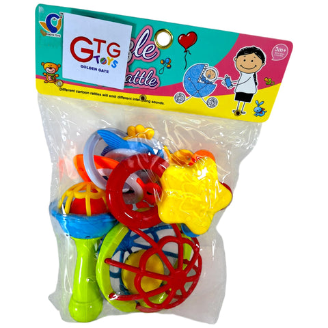 Baby Rattles Set, 6 Pieces, GTG Toys