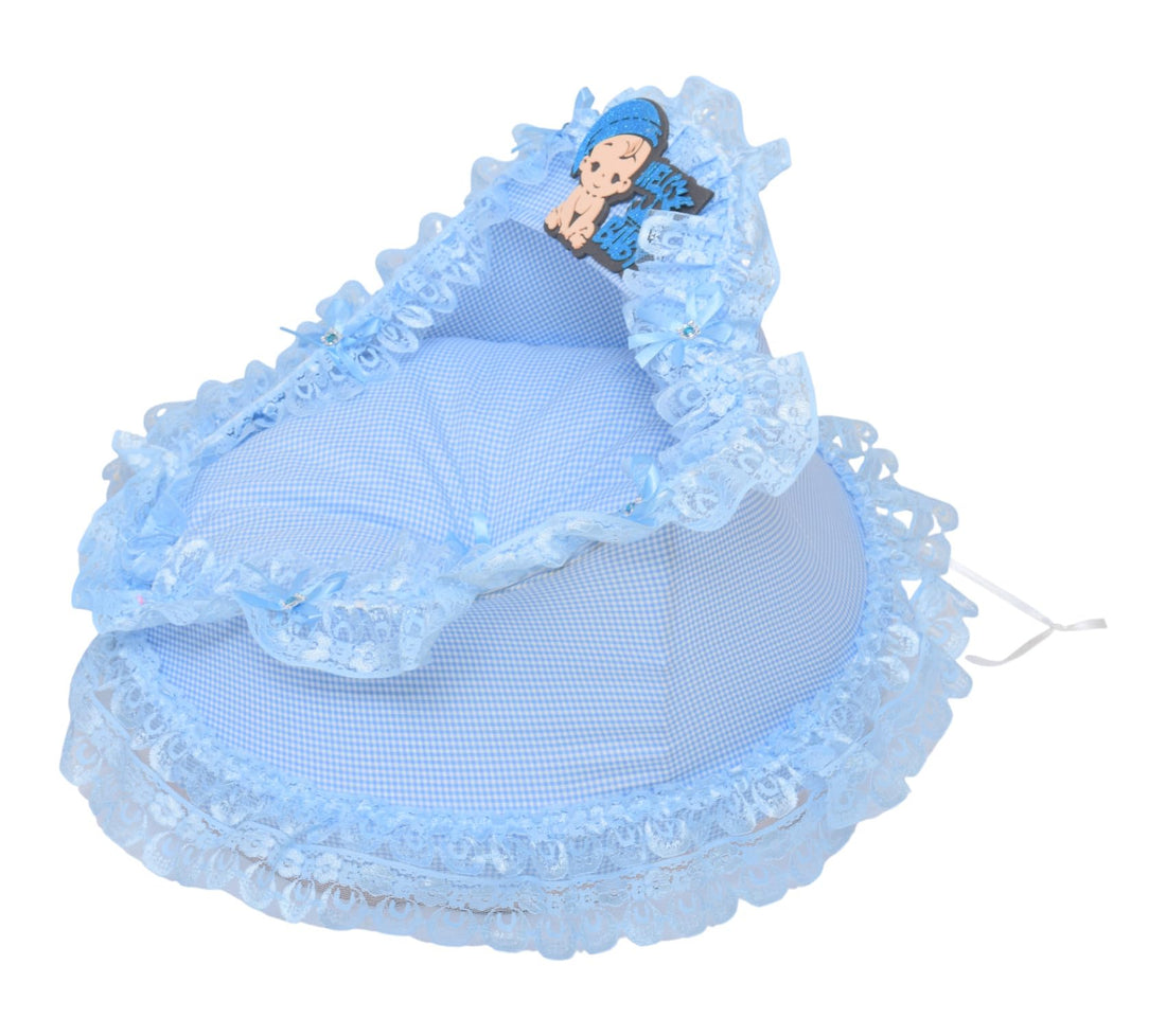 Daphne Circle Baby Bed For Newborn Baby Boy Party, 60 X 60 X 36 - Blue