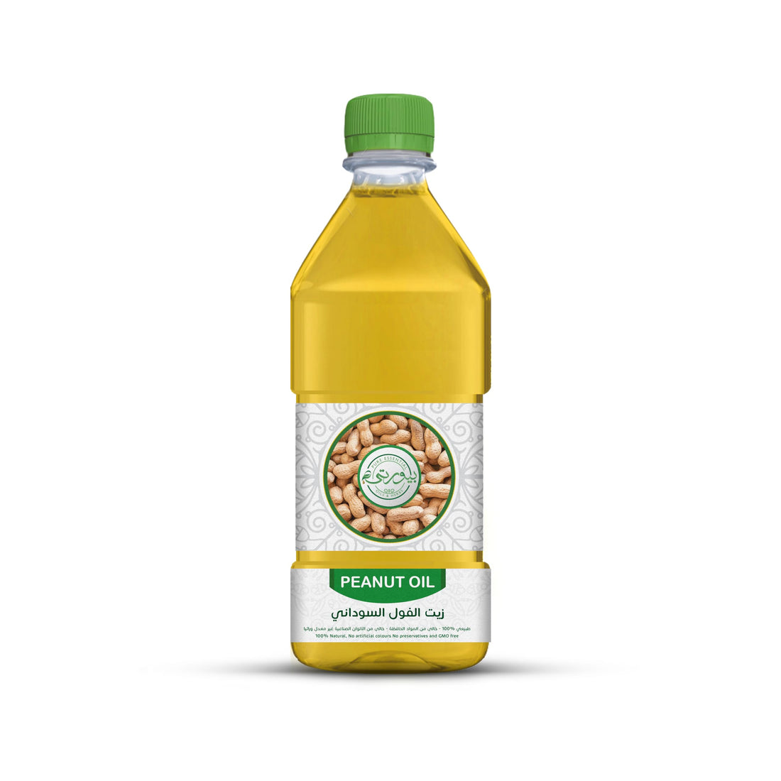 Purity- بيورتي - Peanut Oil Cold Pressed Unrefined, 100% Pure & Natural, Ideal for Hair Growth, Eyelash Care, and Skin Moisturizing, 1L