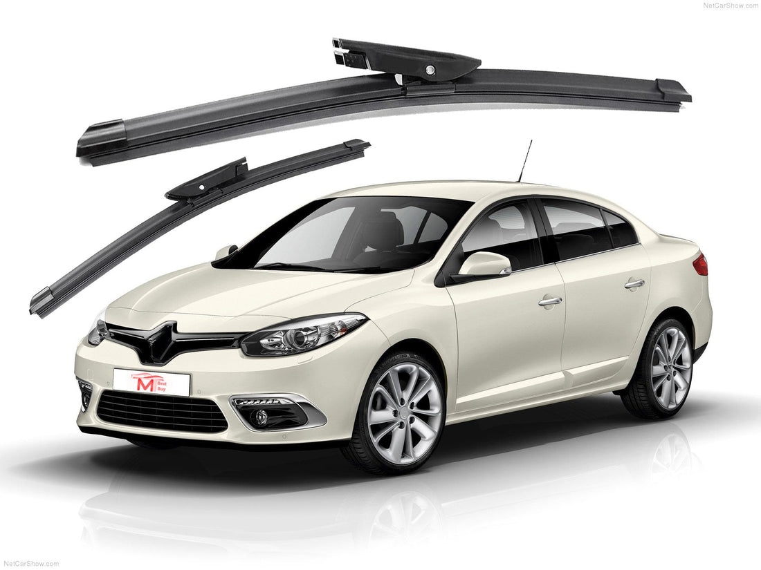 Windscreen Wiper Blades, 24/16 Inch, All Season Natural Rubber, Set of 2, Compatible with Fluence