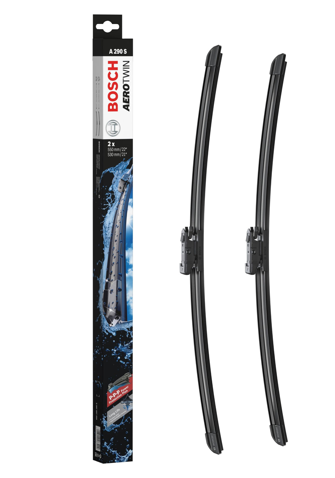 Bosch Aerotwin 3397007290 Original Equipment Replacement Wiper Blade - 22"/21" (Set of 2) Pinch Tab