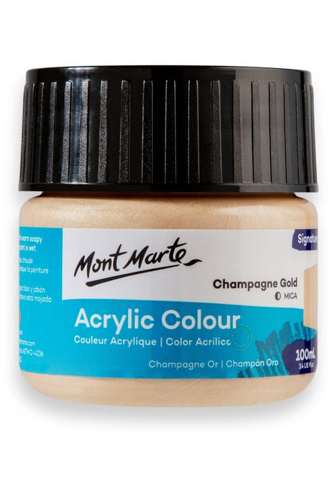 MSCH1093 Acrylic Colour Paint 100 ml, Metallic Rose Gold