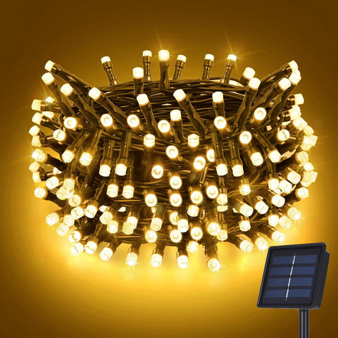 Solar String Lights for Outside,12M 100 LED Solar Powered String Light Outdoor with 8 Modes, IP65 Waterproof Solar Christmas Lights for Yard,Fence,Balcony,Party,Christmas Tree Decorations
