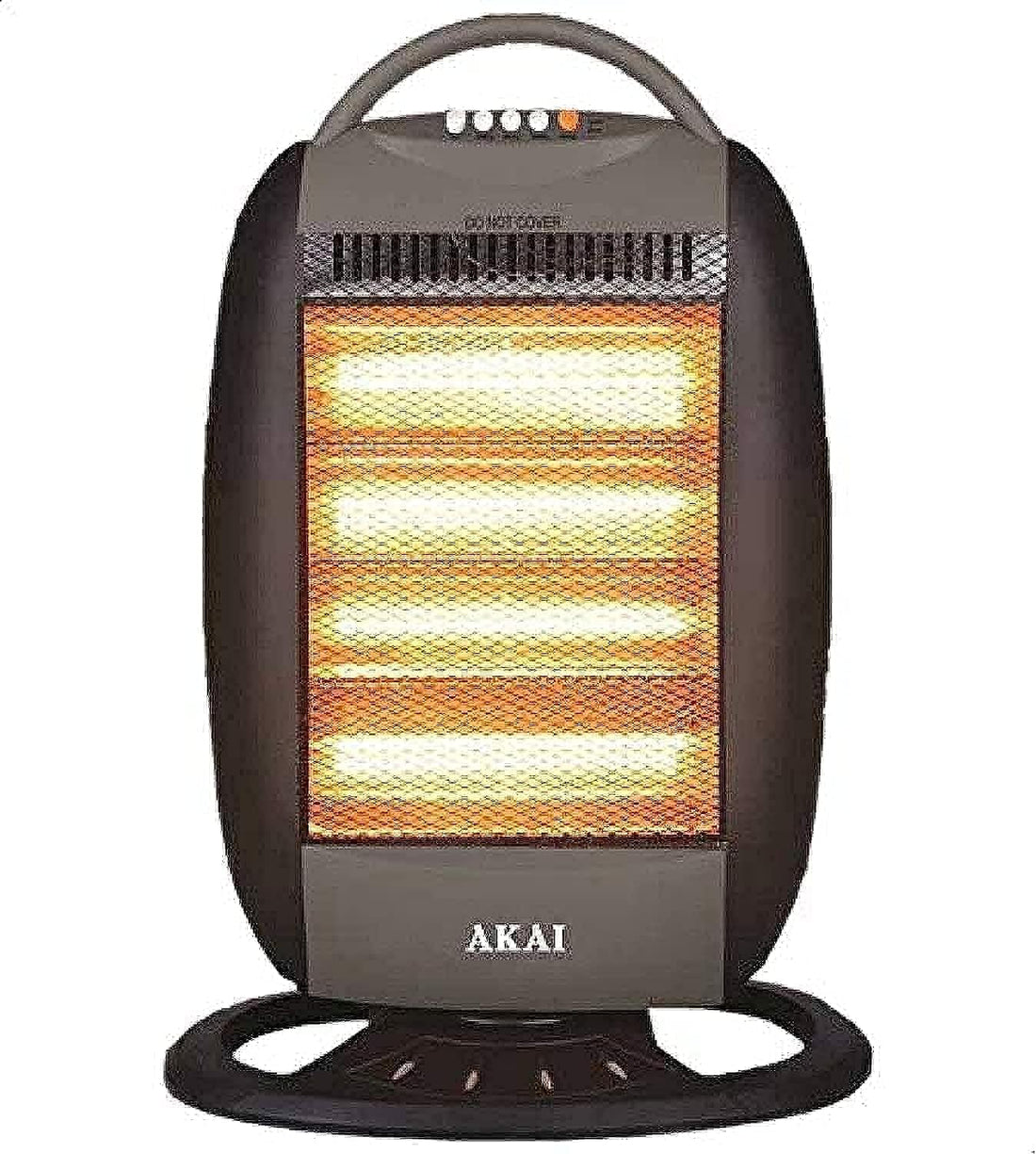 Akai Electric Heater with 4 Candles, 1600 W Black AK-16