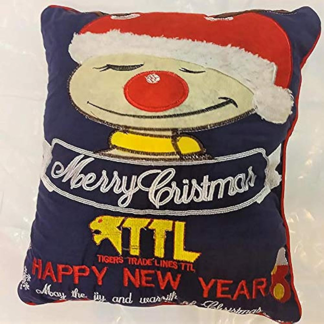 Tigers Trade Lines Decoration Cushion Happy Christmas