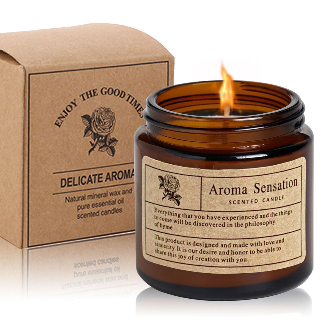 Lavender Scented Candles,3 oz Small Scented Candles, Soy Candles Non Toxic, Smell Good for Home, Candle for Men Women Spa Yoga Massage, Small & Cute, Fresh & Elegant Aromatherapy Candles