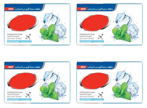 Antibacterial Soap Cold Fresh Scent with Silver Active Formula 4 x 165 gm