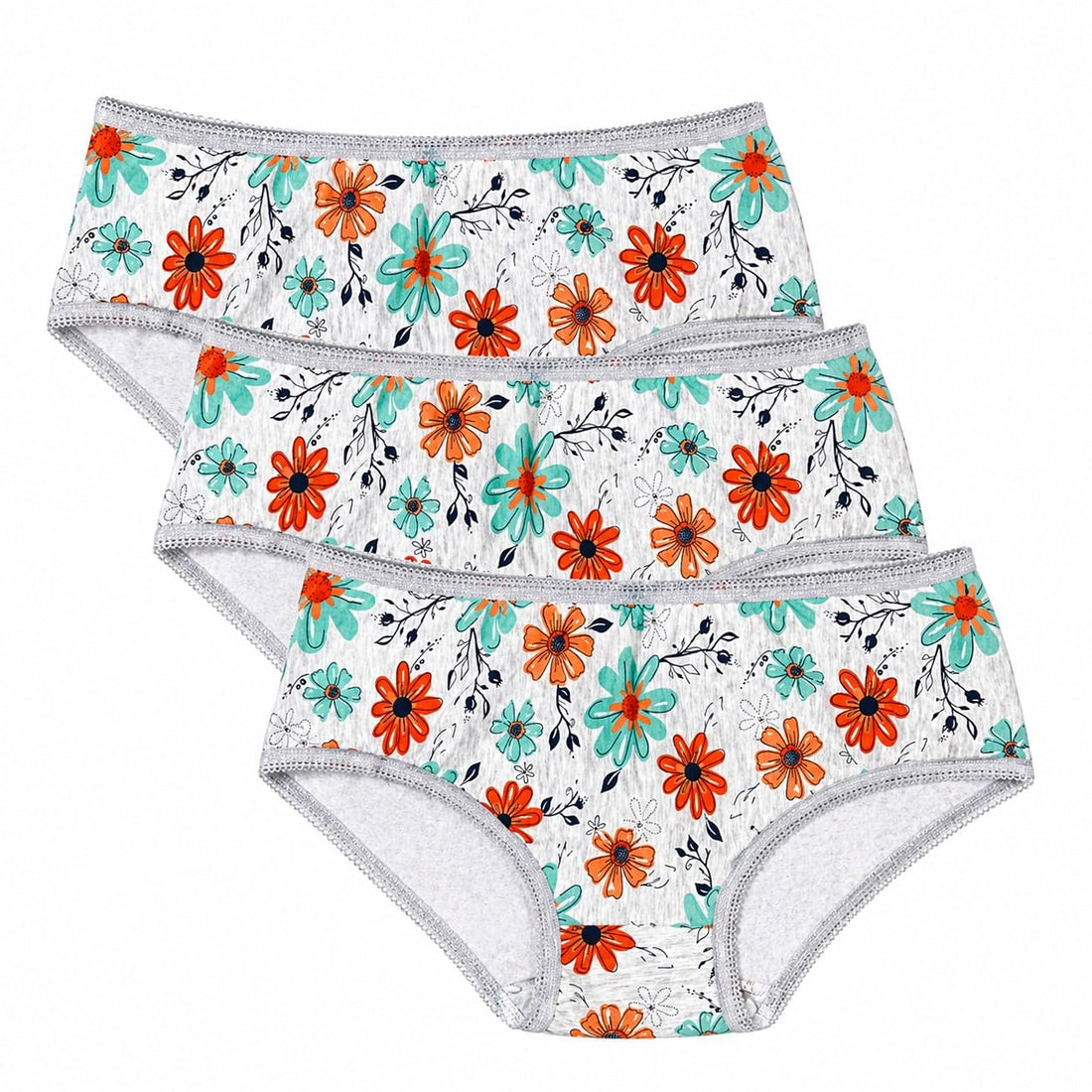 ZECOTEX Women’s 3-Pack Cotton Underwear Panties | Soft Breathable Everyday Comfort | Assorted Styles|Sizes XS–2XL