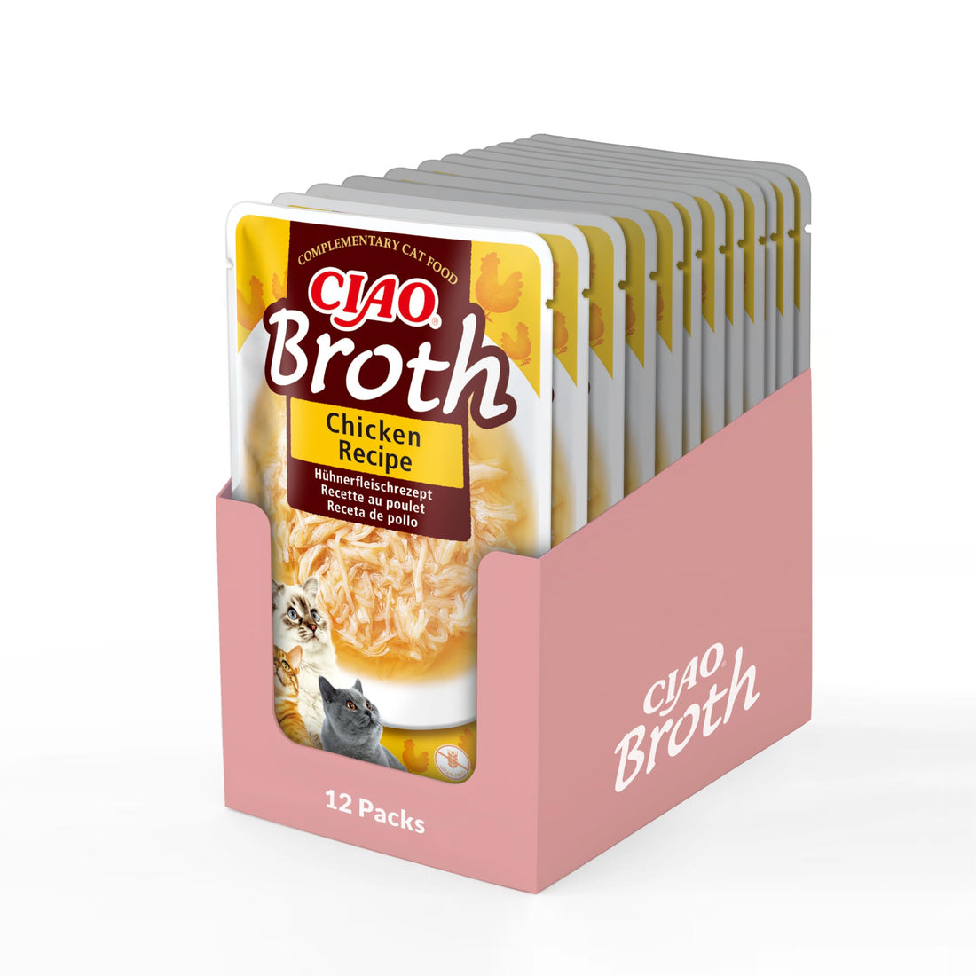 CHURU Cat Ciao Broth Chicken Recipe 12X 40GR