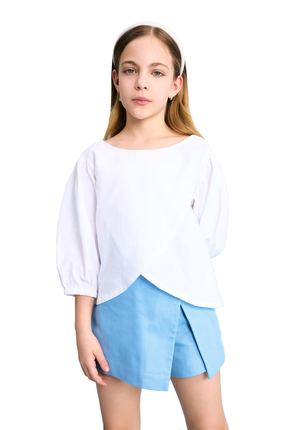 DeFacto Girls Blouse 3/4 Sleeve C1086A8 Long Sleeve Blouse