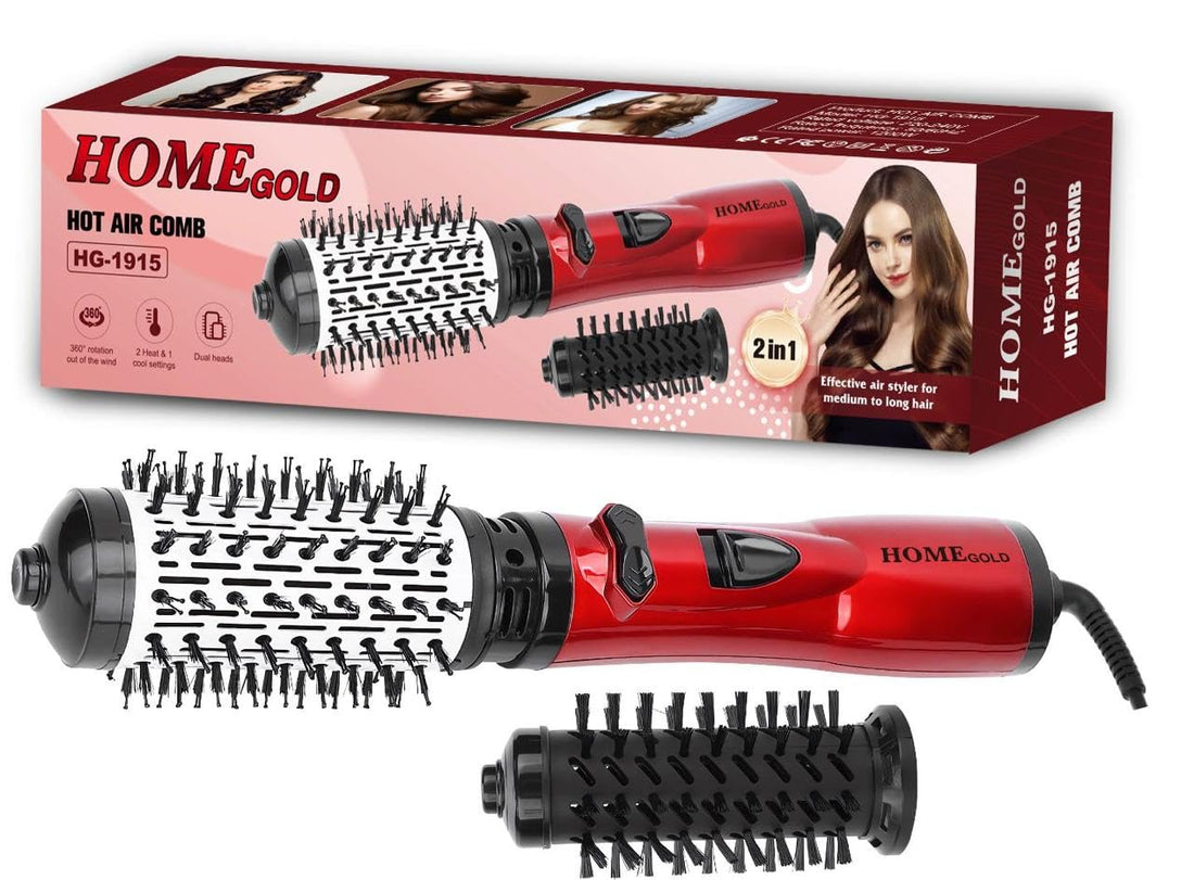 2 in 1 Brush and Hair Dryer for Easy Straightening and Dispensing Hot Air Multifunctional HG-1915