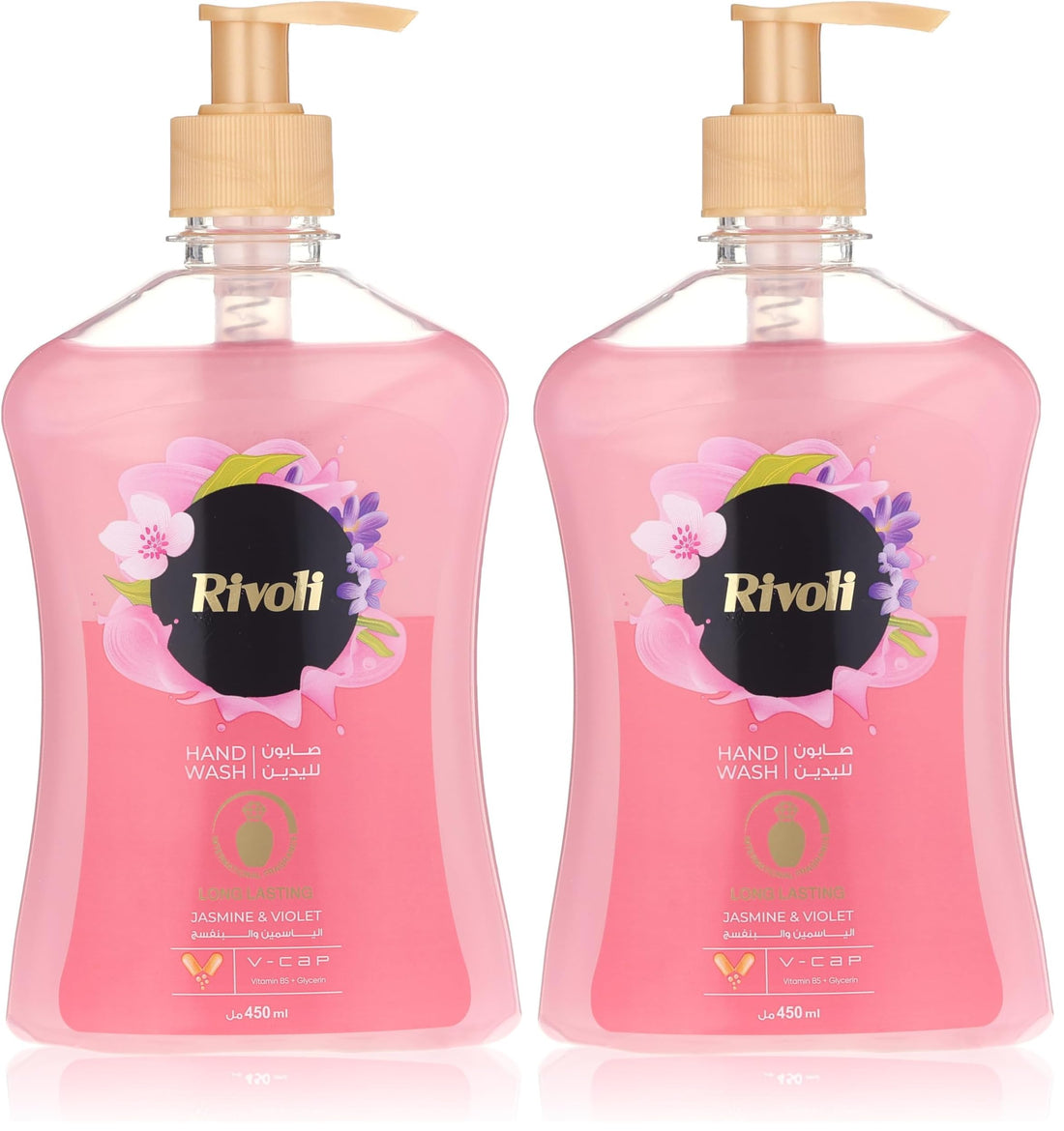 Rivoli rose hand wash 450 ml, pink (Pack of 2)