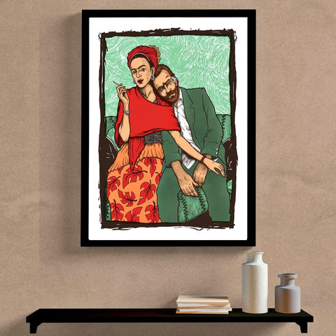Van Gogh - Framed Wall Art Decoration for Home Office Room Wall Decor (White, 40)