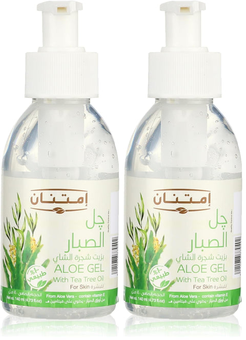 Imtenan Aloe Vera Gel Tea Tree Oil 140ml (Pack of 2)