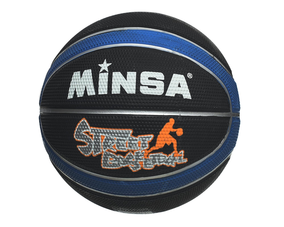MINSA 8800 Size 7 Basketball Black/Blue Design for Indoor/Outdoor