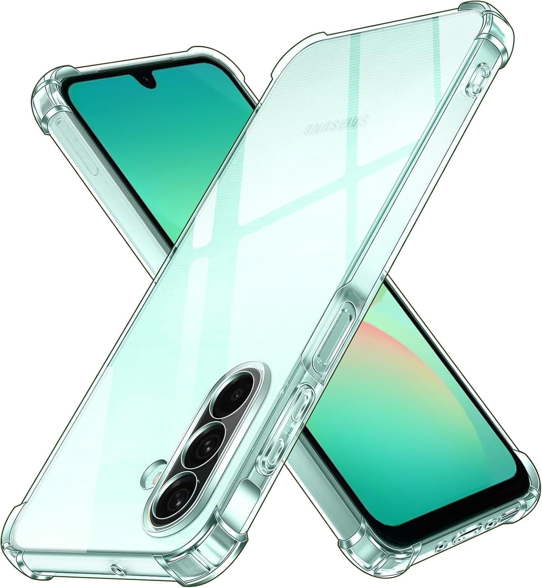 Case for Samsung A26 5G - Crystal Clear Anti-Yellowing, Built-in Camera Protection and Reinforced Corners Shockproof Cover, Flexible TPU Cover, Scratch Resistant, Anti-Fingerprint