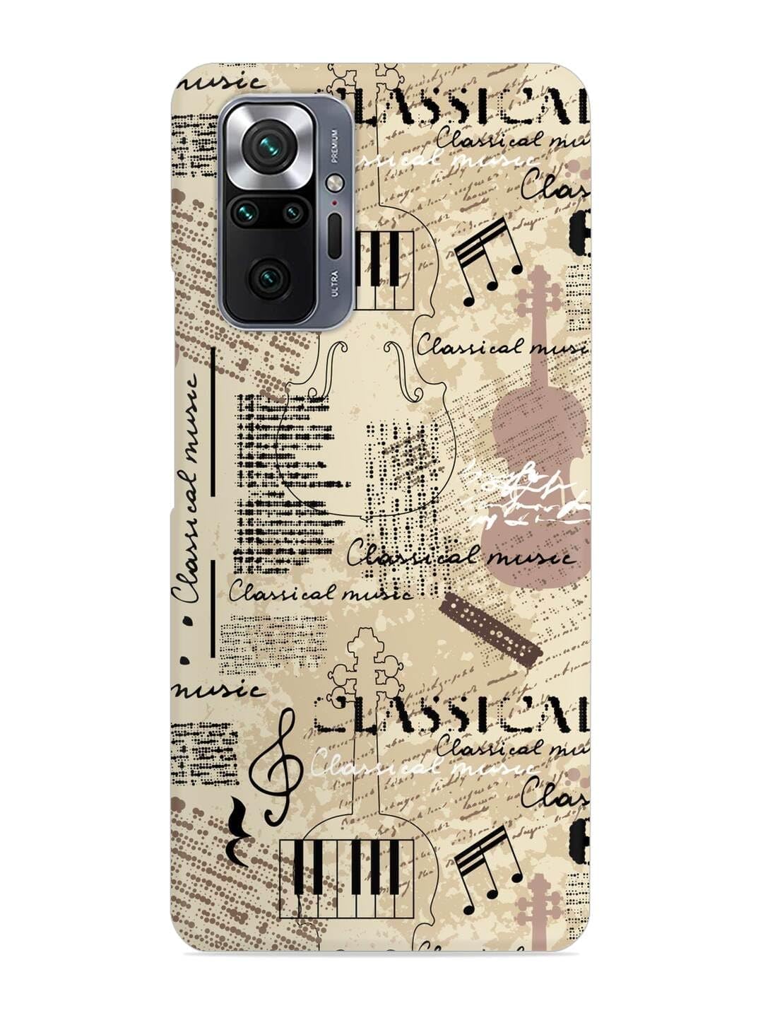 Classical Music Lpattern Snap Silicone Printed mobile case compatible withRedmi Note 10 Pro