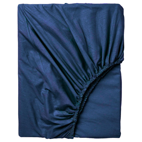 Hotel Collection Bedsheet Set, White, Polycotton, 3 Pieces (Navy Blue, Single 120x200, Fitted bed sheet set)