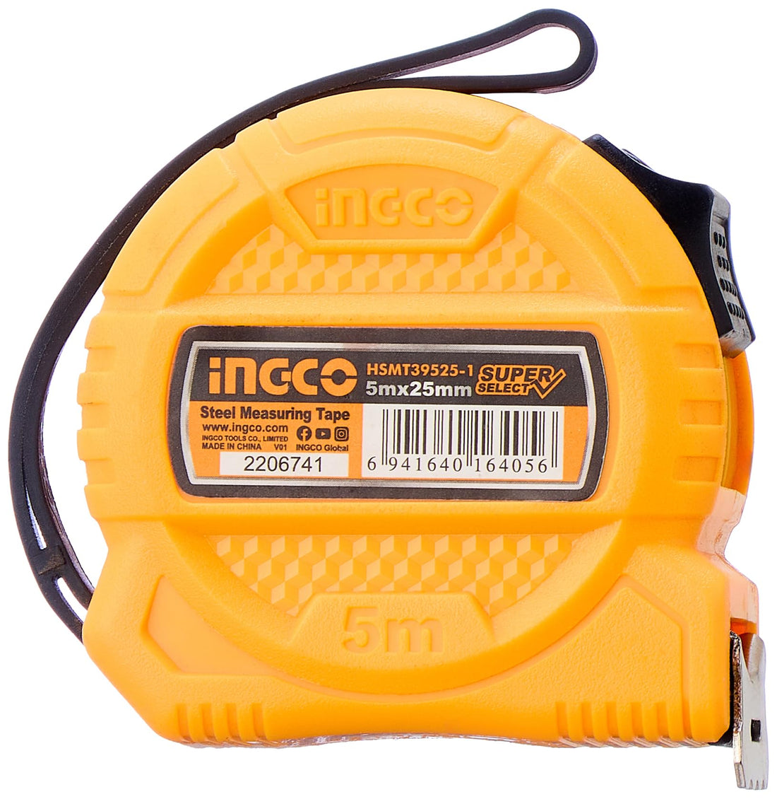 Ingco HSMT39525-1 Measuring Tape, 5 m x 25 mm Size