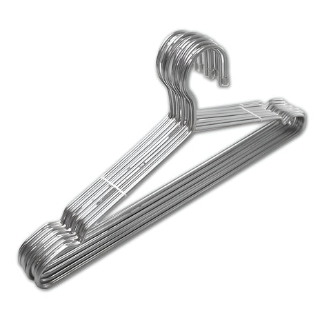 Closet Storage - Versatile Plastic and Wooden Clothes Hangers with Clips, Ideal for Pants, Skirts, and Accessories, Space-Efficient Design for Home or Retail Use (10PCS)