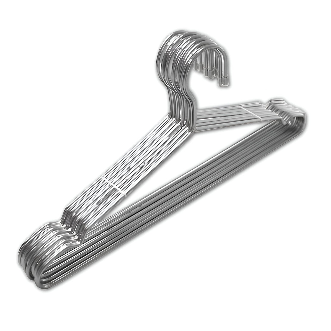 Closet Storage - Versatile Plastic and Wooden Clothes Hangers with Clips, Ideal for Pants, Skirts, and Accessories, Space-Efficient Design for Home or Retail Use (10PCS)