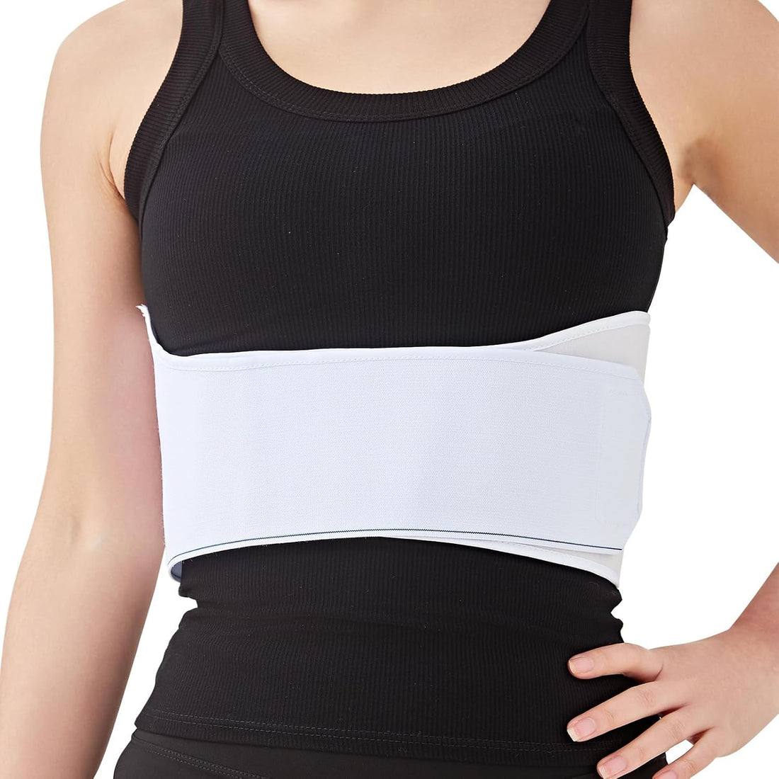 Adjustable Chest Support Belt, Comfortable Design, White, Suitable for Sports and Daily Work for Women (3XL)