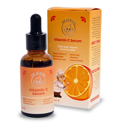 Dr Elvish Vitamin C Serum with 7.5% Vitamins–Brightening & Anti-Aging – 30ml